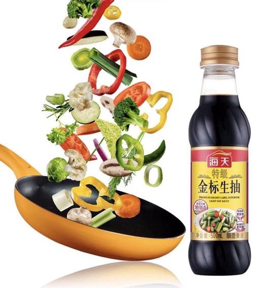海天特级金标生抽王500ml/瓶 商品图1