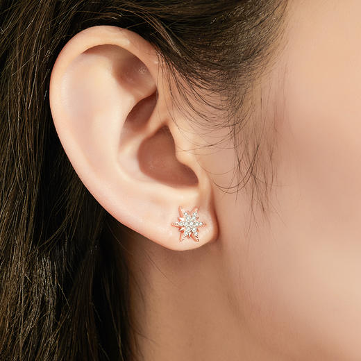 银千惠/星星少女心ins耳钉女新款潮纯银耳环简约冷淡风清新百搭 商品图3