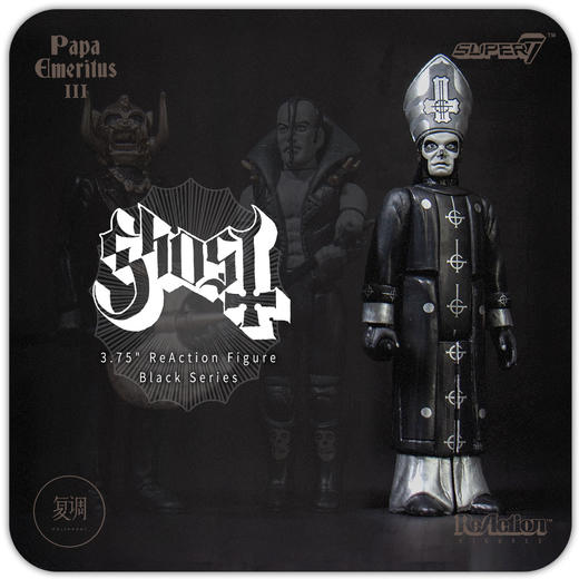 Super7 Ghost Papa Emeritus 黑金系列1 复古 挂卡 商品图0
