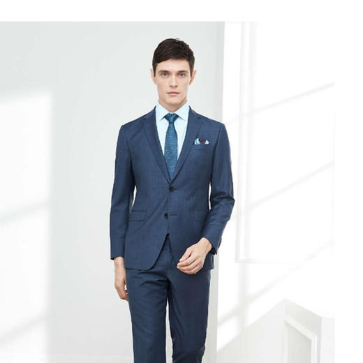 南4雅戈尔灰蓝商务套系 货号YOTX210027HIY 商品图0