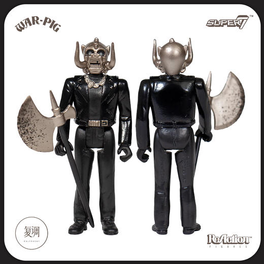 Super7 Motorhead Warpig 黑金系列1 复古 挂卡 商品图2