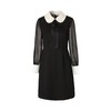 奥丽嘉朵/OBBLIGATO 蝴蝶结蕾丝领肌理感网纱袖连衣裙1C69305790 商品缩略图4
