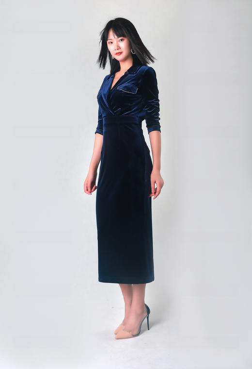 西服领气质女神连衣裙 商品图3