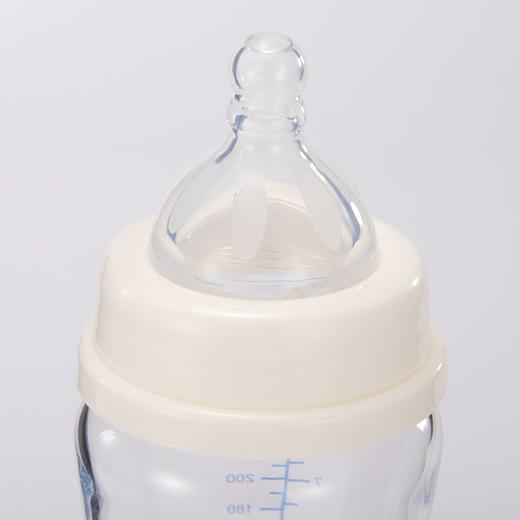蜜儿港宽口径晶钻玻璃弧形奶瓶250ML\MA040#（彩虹版） 商品图2
