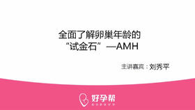 刘秀平主任：全面了解卵巢年龄的“试金石”—AMH