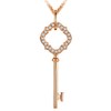 南1莱绅通灵珠宝钻石吊坠18K金钻石吊坠项链女 王室花园许愿池钥匙 商品缩略图2