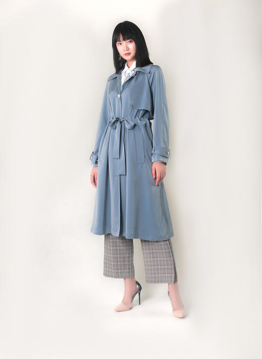 单排扣风衣 商品图1