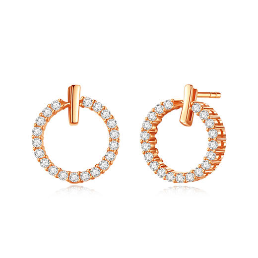 银千惠/纯银圆圈耳钉女冷淡风耳环新款潮个性网红简约小巧圆环耳饰 商品图4