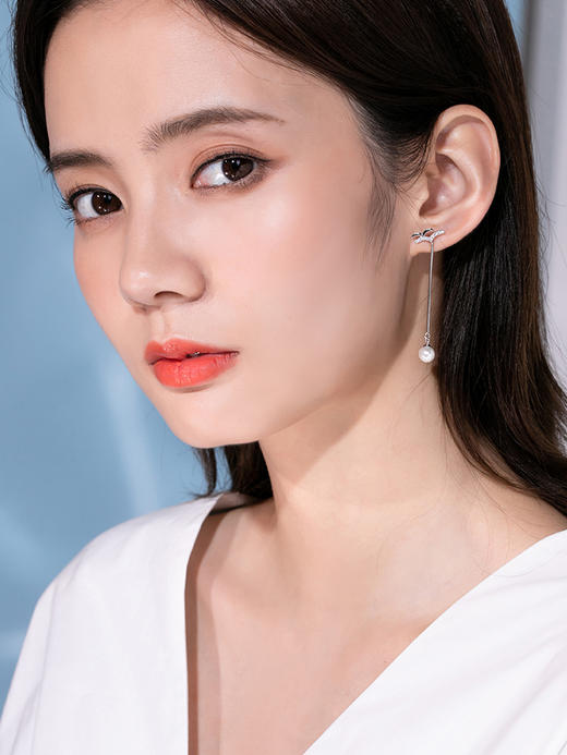银千惠/海鸥纯银耳坠女精致森系耳饰品新款潮时尚网红耳钉简约耳环 商品图3