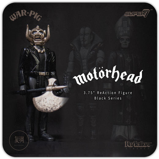 Super7 Motorhead Warpig 黑金系列1 复古 挂卡 商品图0
