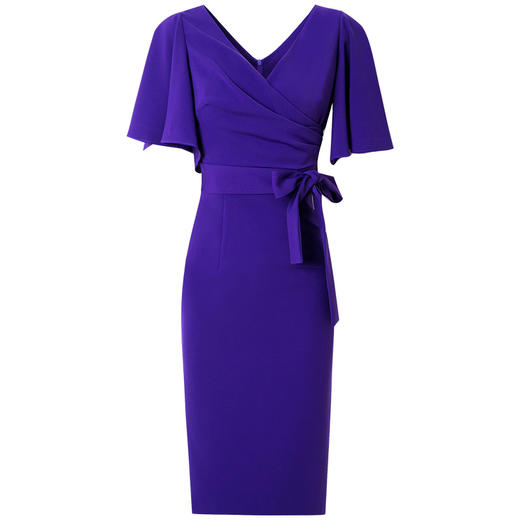 FMY-F20XL30663气质女神范短袖轻熟风时尚V领系带收腰包臀裙子 商品图2