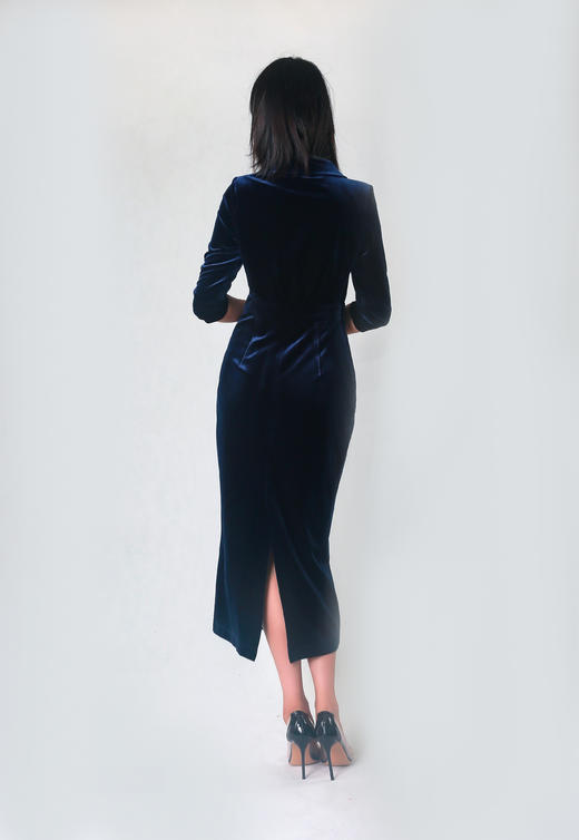 西服领气质女神连衣裙 商品图4