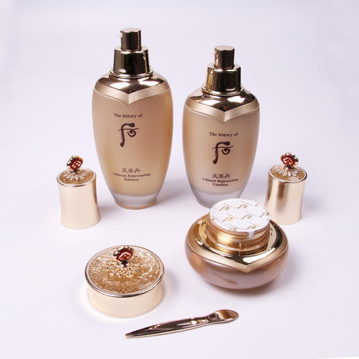 韩国WHOO后天率丹水乳面霜三件高端套装面部套盒改善细纹 两件套礼盒 商品图3