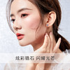 银千惠/s925纯银雪花耳钉女耳环新款潮韩国简约个性冷淡风耳饰 商品缩略图2