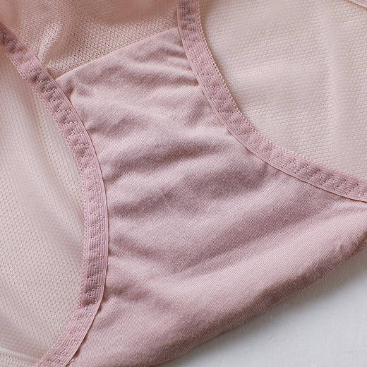 雅黛丽女士内裤纯棉底裆透气舒适网纱中腰平角裤单条装底裤dy0693