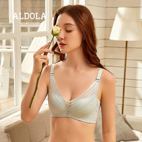雅黛丽夏季内衣女薄款无钢圈内衣女士网纱聚拢调整型文胸DYW0694