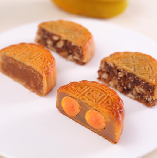 海龙阁龙礼月饼礼盒装600g4只月饼多口味  龙礼月饼铁盒装 商品图3