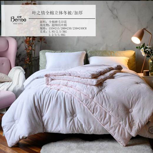 南5宝缦叶之情全棉加厚立体冬被 商品图0