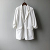 【夏日也能穿的西装】 单面麻面料 手感冰凉爽滑 不易皱好打理 七分袖设计 休闲利落 3色可选 商品缩略图5
