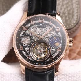 TW万guoIW504501葡萄牙鏤空系列，尺寸42mm，动储72小时，手动上链机芯，皮表带，透底，男士腕表