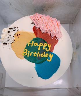 狮子家-创意手绘生日蛋糕 纪念日蛋糕 聚会 仪式感必备