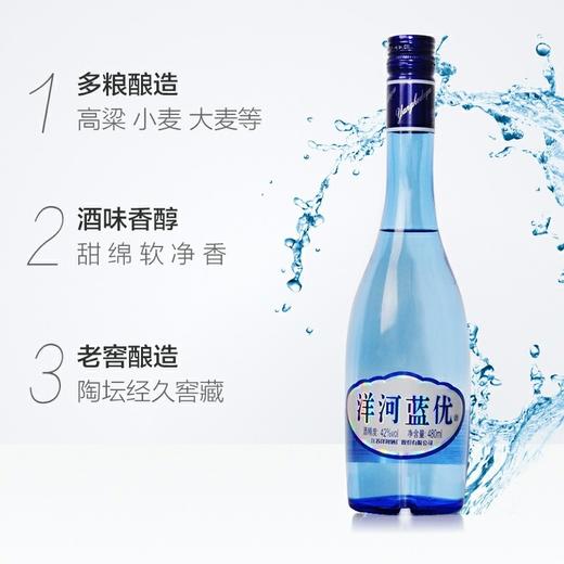 洋河蓝优42度浓香型白酒480ml 商品图2