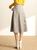 复古英伦彩色格子半身裙中长款A字裙百搭伞裙 商品缩略图4