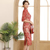 DLQ-A2682新款喜婆婆婚宴礼服妈妈装旗袍裙 商品缩略图0