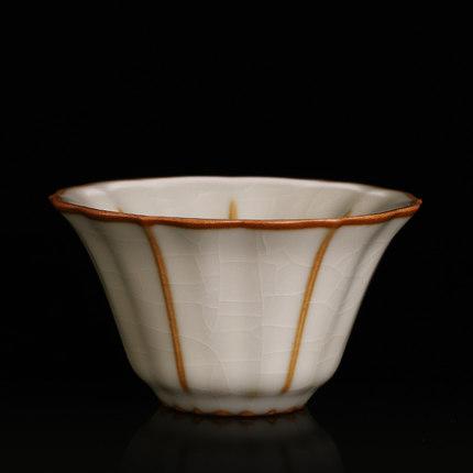 功夫茶具杯单个开片汝窑小茶杯主人杯汝瓷杯子小号单杯冰裂釉 商品图2