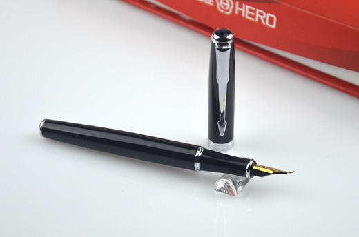 hero英雄官方正品钢笔铱金1512 雅客美工弯尖书写练字签名学生成人商务书法硬笔 商品图1