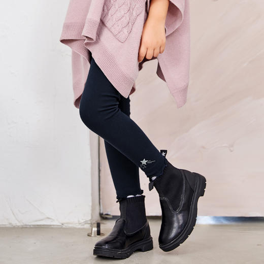 METTE童装女童薄款弹力打底裤2020秋新款中大童女宝修身休闲裤子 商品图1