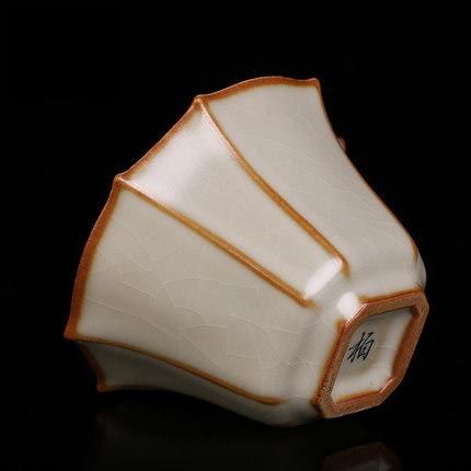 汝窑茶杯小茶盏开片可养纯手工功夫茶主人杯个人单杯女品茗杯大号 商品图3