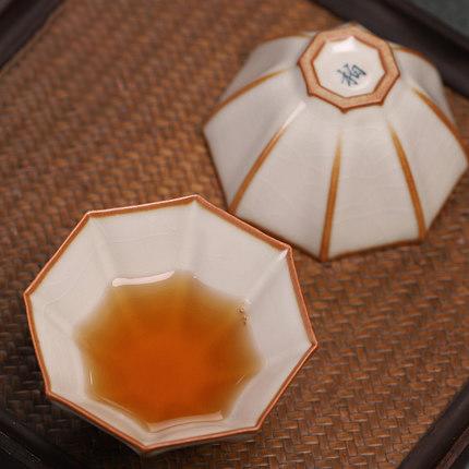 汝窑茶杯小茶盏开片可养纯手工功夫茶主人杯个人单杯女品茗杯大号 商品图2