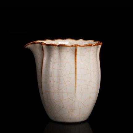 汝窑功夫茶泡茶公道杯茶具分茶器茶海配件单个公杯陶瓷功道杯大号 商品图2