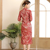 DLQ-A2682新款喜婆婆婚宴礼服妈妈装旗袍裙 商品缩略图1