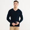 METTE羊绒世家2020秋冬新品男V领100%山羊绒衫时尚鸡心领针织毛衣 商品缩略图2