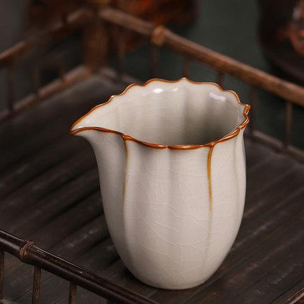 汝窑功夫茶泡茶公道杯茶具分茶器茶海配件单个公杯陶瓷功道杯大号 商品图1