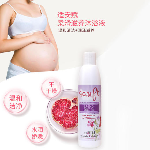 意大利适安赋柔滑滋养沐浴液250ml柔润泡沫不刺激红石榴精华水润 商品图1