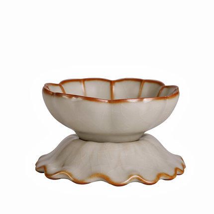 泡茶茶漏滤茶网汝窑茶具过滤器茶叶功夫茶道配件支架陶瓷茶隔创意 商品图4