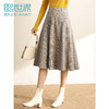 复古英伦彩色格子半身裙中长款A字裙百搭伞裙 商品缩略图0