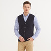 METTE羊绒世家2020秋新品男100%山羊绒针织背心保暖无袖开衫马甲 商品缩略图2