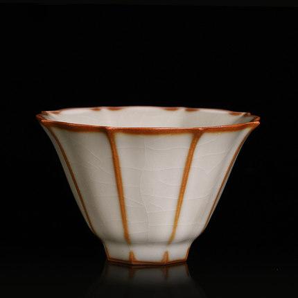 功夫茶具杯单个开片汝窑小茶杯主人杯汝瓷杯子小号单杯冰裂釉 商品图1