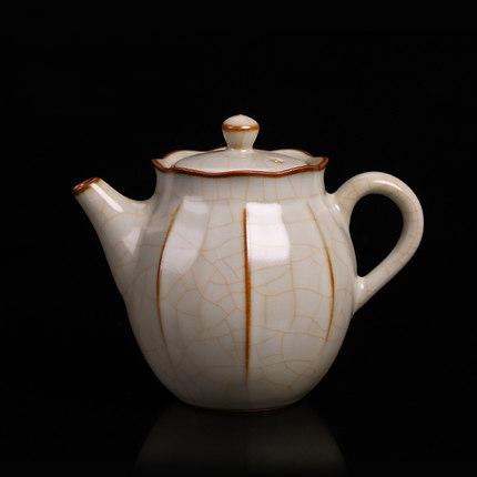 开片汝窑茶壶功夫茶壶茶具单壶过滤陶瓷纯手工可养冰裂釉家用大号 商品图1