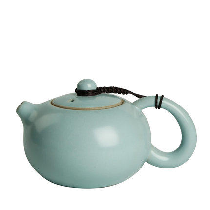 泡茶壶汝窑开片天青釉西施壶功夫茶具小茶壶单壶开片汝瓷陶瓷家用 商品图3