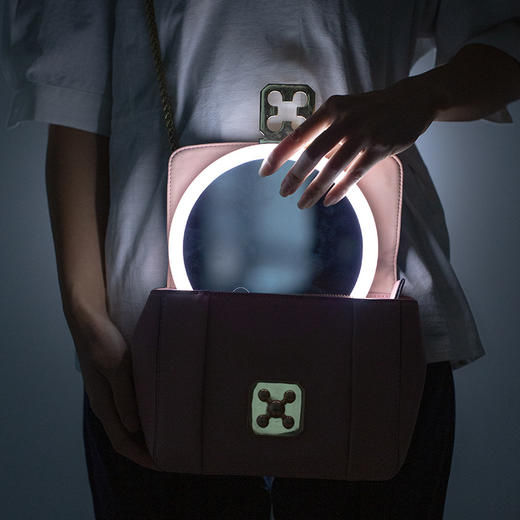 NRDZ-NR-201网红LED化妆镜带灯补光桌面梳妆小镜子 商品图3