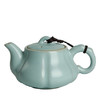 汝窑茶壶瓜棱功夫茶具单个天青色开片可养南瓜壶小号泡茶器瓷茶壶 商品缩略图3