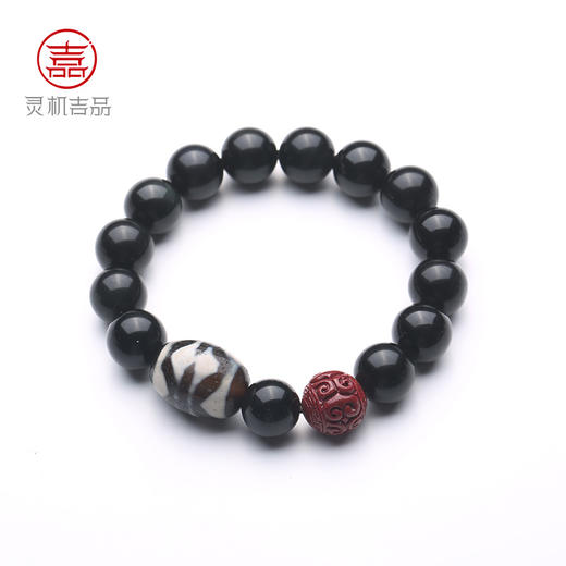 灵机吉品 | 天珠黑曜石手链 商品图4