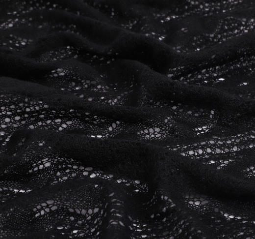 【市集专拍链接】时尚百搭山羊绒羊毛黑色披肩 商品图3