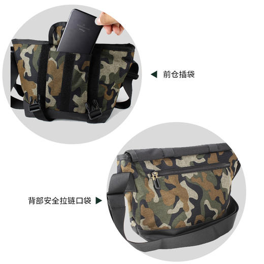 杉木山装 男女 休闲时尚 挎包 潮包 百搭款 运动包 JX100 商品图3