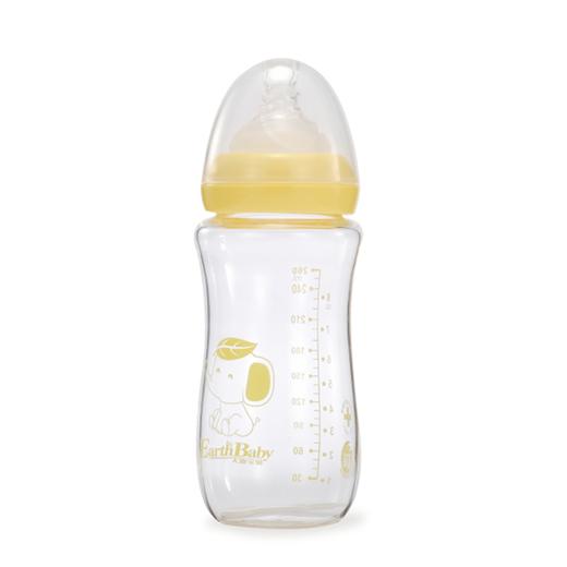 大地宝贝宽口径晶钻玻璃奶瓶260ML\ DA004# 商品图0